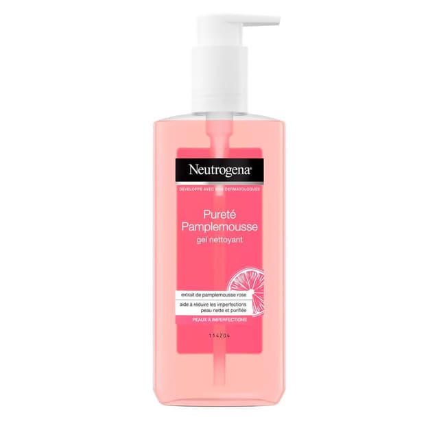 3574661338439 - Neutrogena - Gel Nettoyant Exfoliant Pamplemousse Rose Visibly Clear 