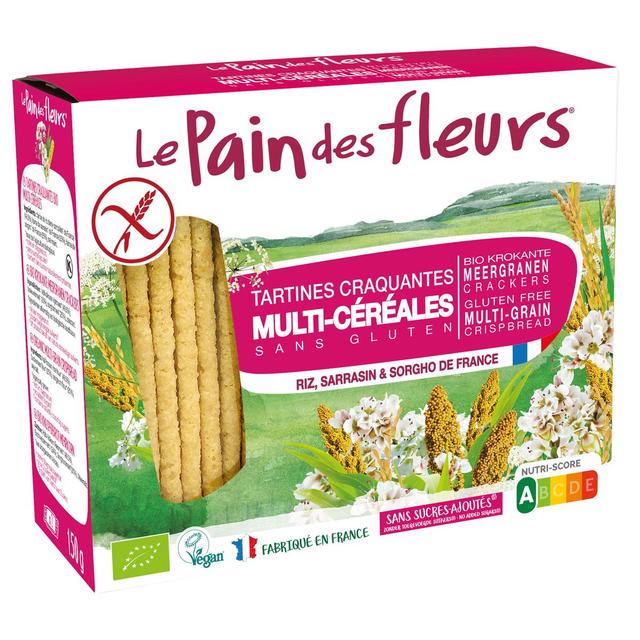 3380380068539 - Le pain des fleurs - Tartines Multi-Céréales, sans gluten, Bio