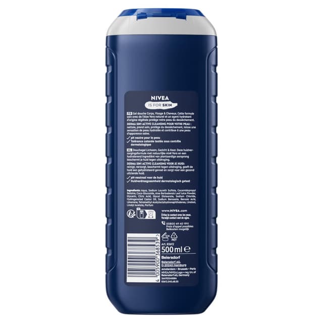4005900368539 - Nivea Men - Gel douche 5en1 aloé véra Hydro Care