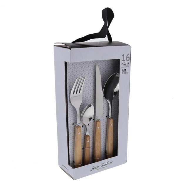 3219332049039 - Jean Dubost - Ménagère 16 pièces couverts WOODY