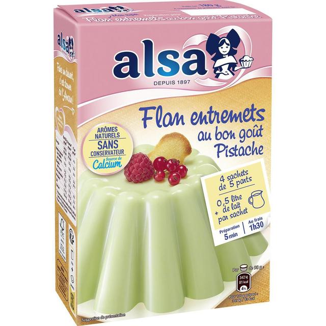 3027030019939 - Alsa - Préparation Flan entremet Pistache