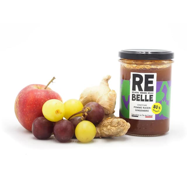 3760262730240 - Confiture Re-Belle - Confiture Raisin Pomme Gingembre