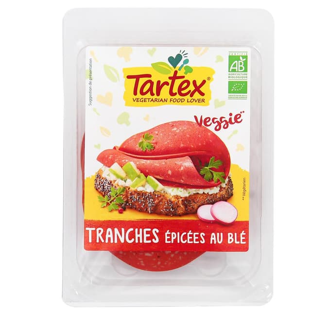 3396410220440 - Tartex - Tranches veggie façon salami bio