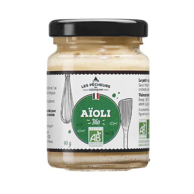 3183811011940 - Les Pêcheurs des Calanques - Sauce Aïoli Bio en bocal
