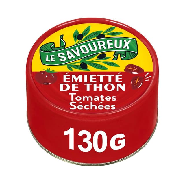 3263670805840 - Le Savoureux - Emietté de thon et tomates séchées en conserve