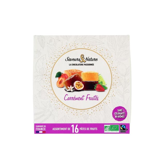 3760077186140 - Saveurs & Nature - Pâtes de fruits Assortiment x16 bio 