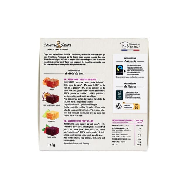 3760077186140 - Saveurs & Nature - Pâtes de fruits Assortiment x16 bio 