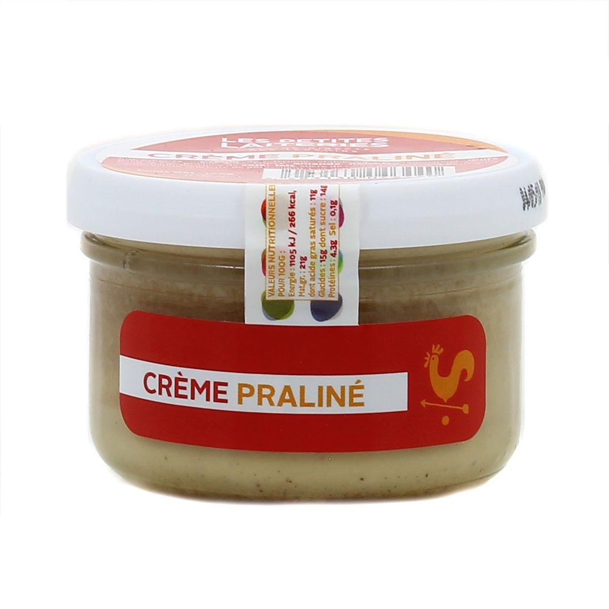 Les Petites Laiteries - Petit Pot de Crème Praliné - Lait de vache pasteurisé