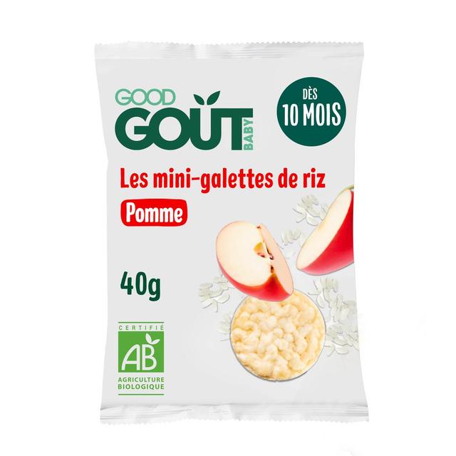 3770002327340 - Good Goût - Mini Galettes de Riz à la Pomme Bio Bébé Dès 10 mois