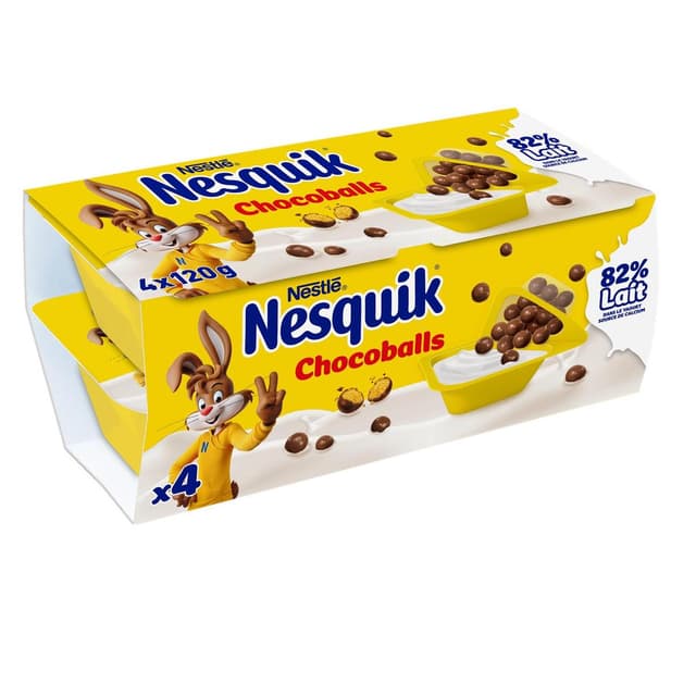 3023290077740 - Nesquik - Yaourt nature sucré billes chocolat