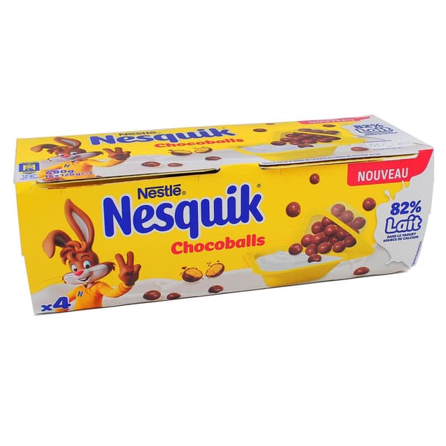 3023290077740 - Nesquik - Yaourt nature sucré billes chocolat