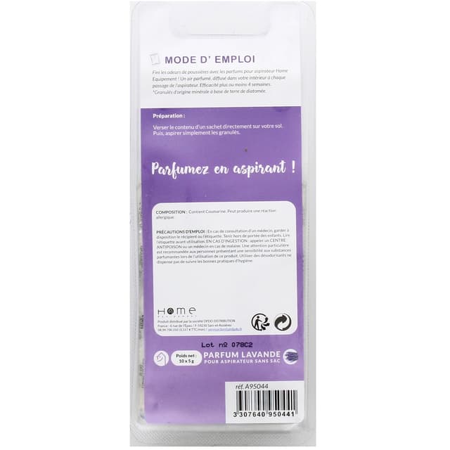 3307640950441 - Home équipement - Parfum senteur Lavande pour Aspirateur sans sac