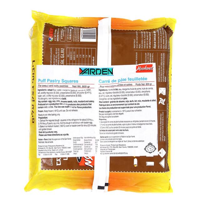 7290000240541 - Yarden - Carrés de pâte feuilletée