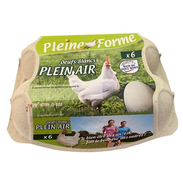 3332930010741 - Pleine Forme - Oeufs blancs Plein Air