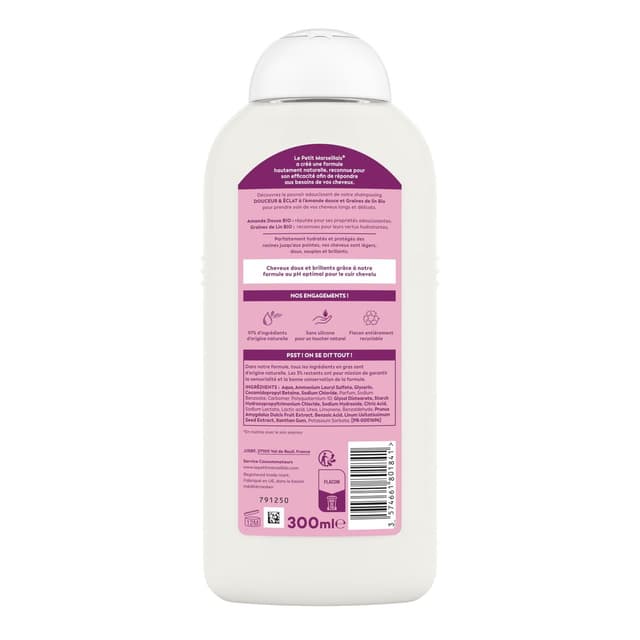 3574661801841 - Le Petit Marseillais - Shampooing douceur et éclat 