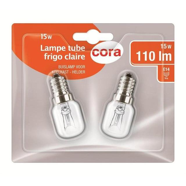 3257980382641 - Cora - Tubes réfrigérateur petit culot vis 15W
