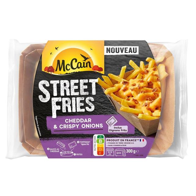 8710438124941 - McCain - Frites cheddar et oignons frits