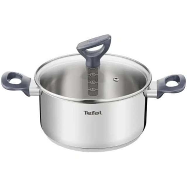 3168430275041 - Tefal - Faitout 20 cm inox + couvercle
