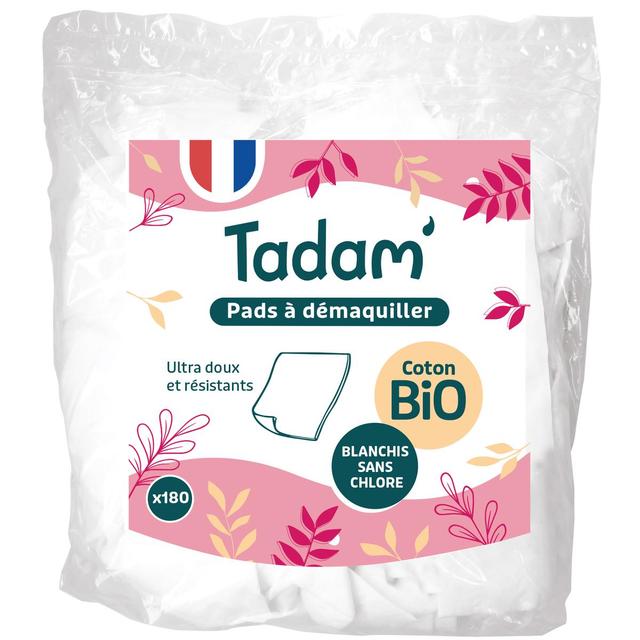 3701719400224 - Tadam - Pads à démaquiller de coton 100% bio