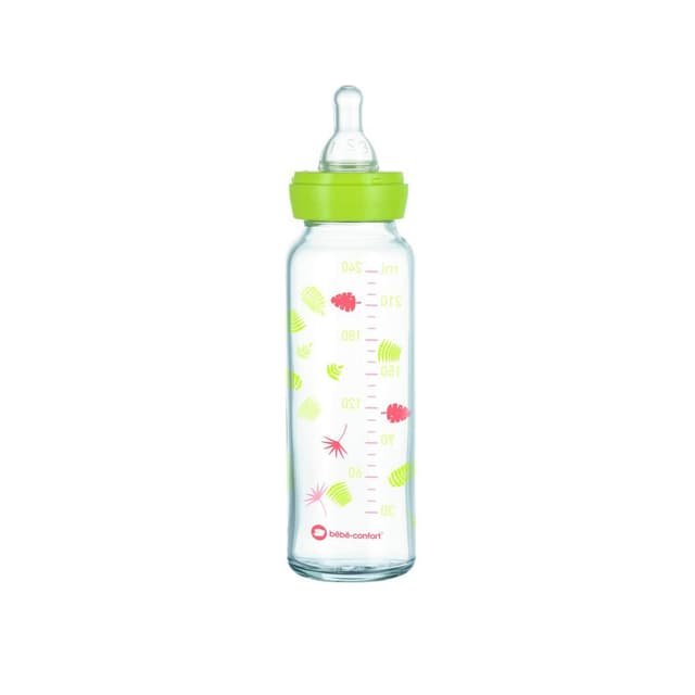 3220660317141 - Bébé Confort - Biberon en verre col étroit 3 vitesses Jungle vibes