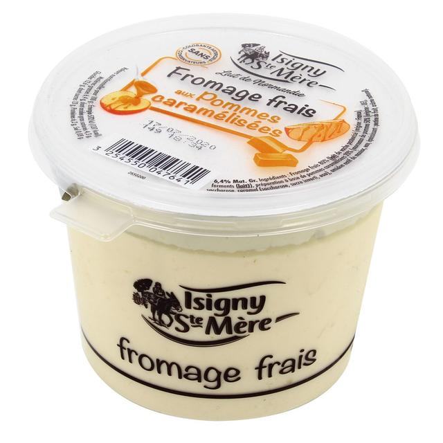 3254550047641 - Isigny Ste mère - Fromage Frais aux Pommes Caramélisées- Lait de vache pasteurisé