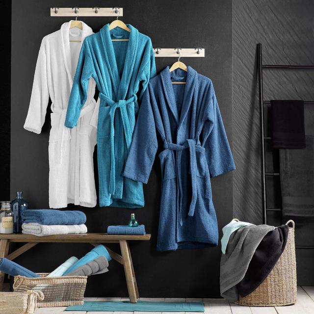 3574388018041 - Douceur D Interieur - Peignoir éponge col fougère