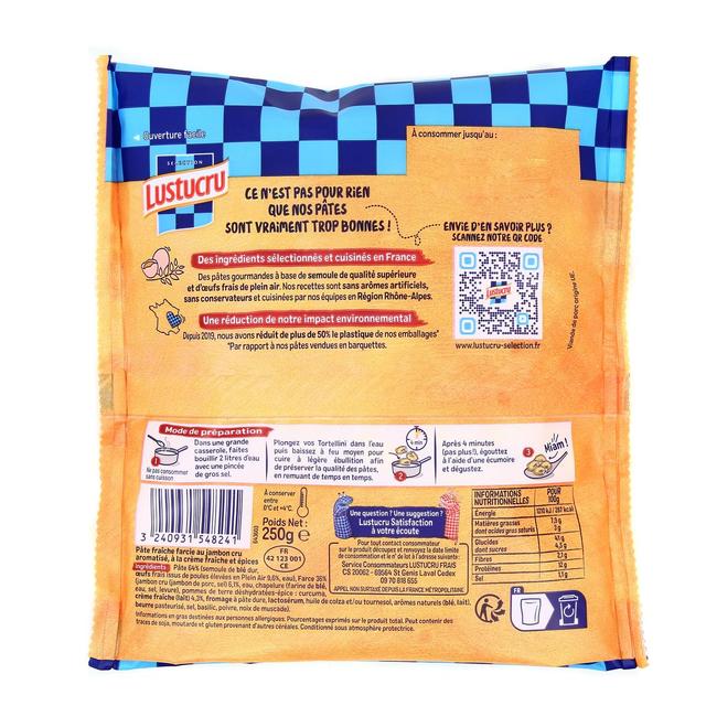 3240931548241 - Lustucru - Tortelini Jambon Cru