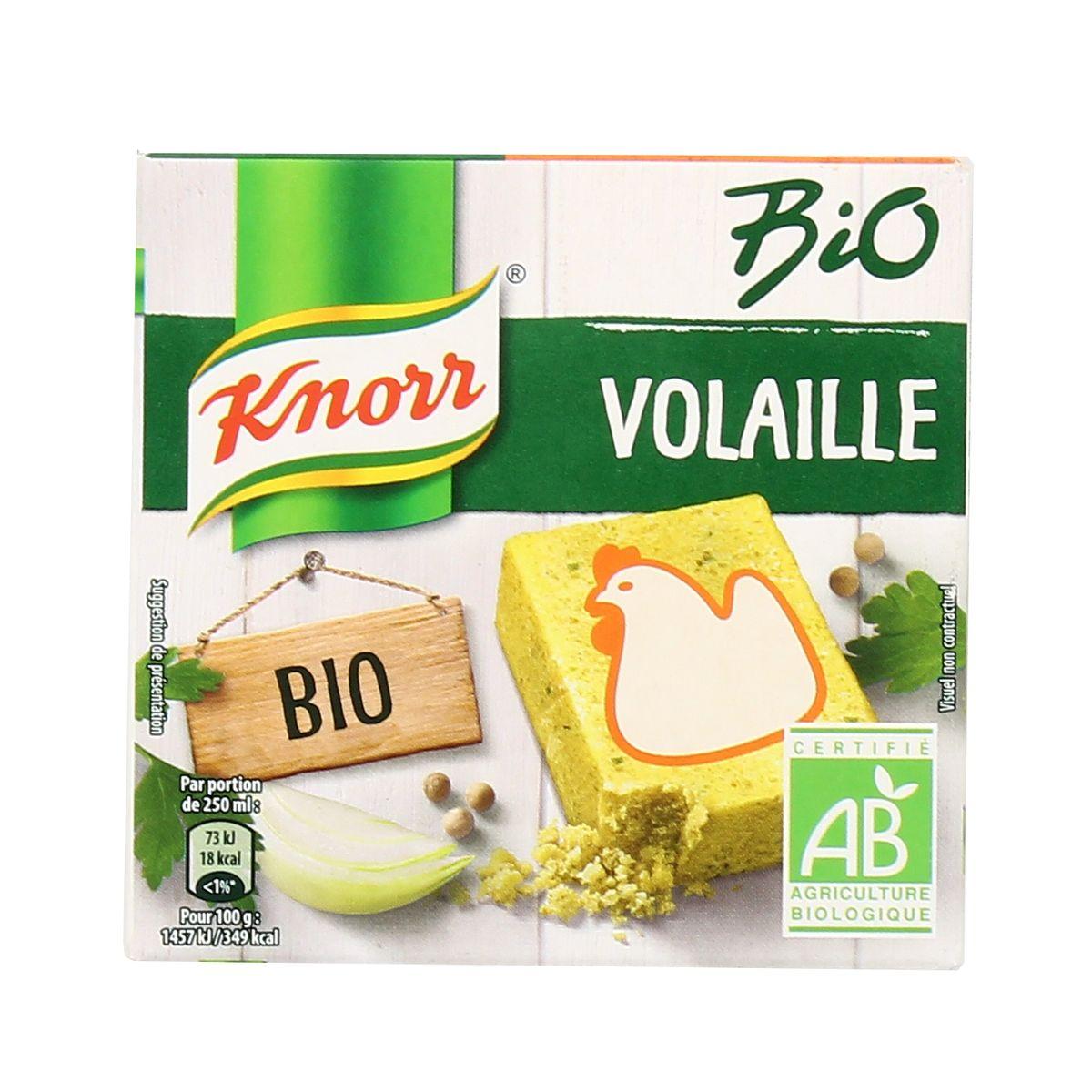 8714100880142 - Knorr - Bouillon Cube Volaille bio - 10 Cubes