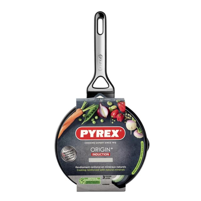 3426470280242 - Pyrex - Casserole avec couvercle revêtement antiadhésif sain - Tous feux dont induction