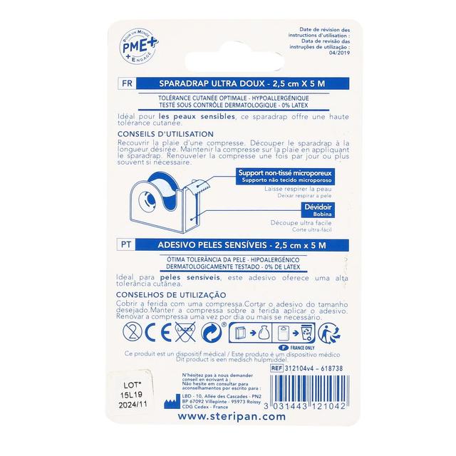3031443121042 - Steripan - Sparadrap Microporeux Dévidoir