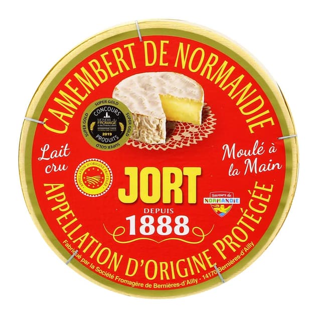 3177870001042 - Jort - Camembert de Normandie Moulé à la Main AOP - Lait de vache cru