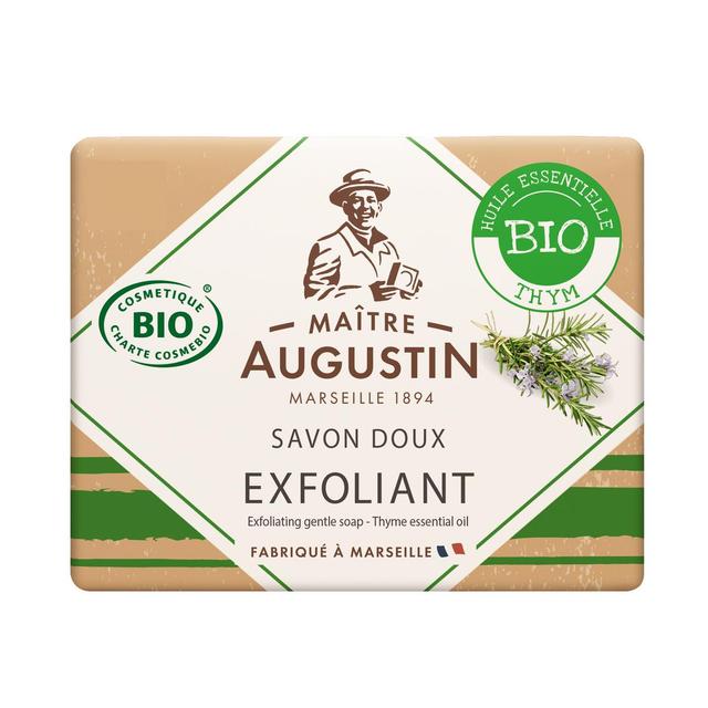 3182611232142 - Maître Augustin - Savon exfoliant aux huiles essentielles de Thym - BIO