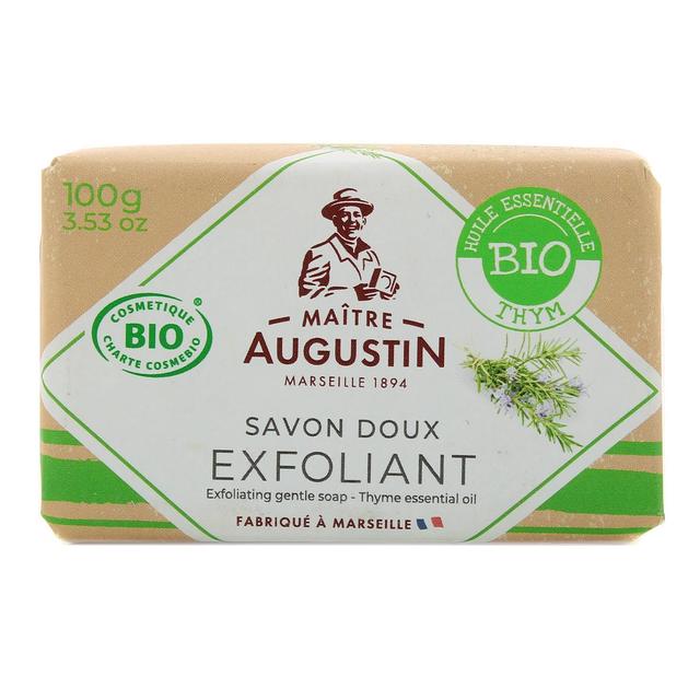 3182611232142 - Maître Augustin - Savon exfoliant aux huiles essentielles de Thym - BIO