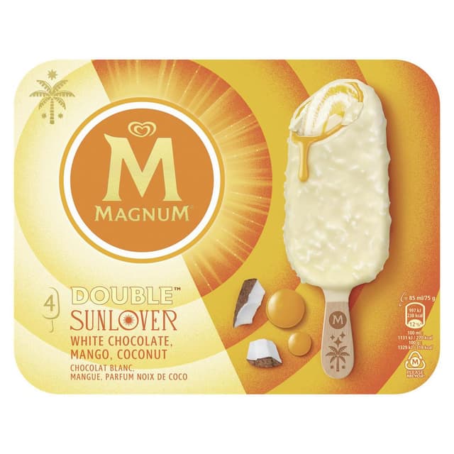 8711327582842 - Magnum - Bâtonnets Coco Mangue Chocolat Blanc