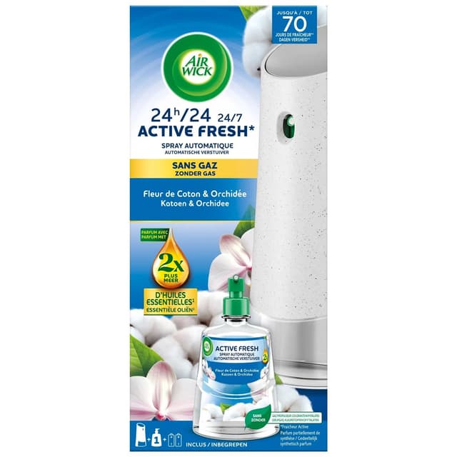 3665468302942 - Air Wick - Désodorisant Spray Automatique Coton