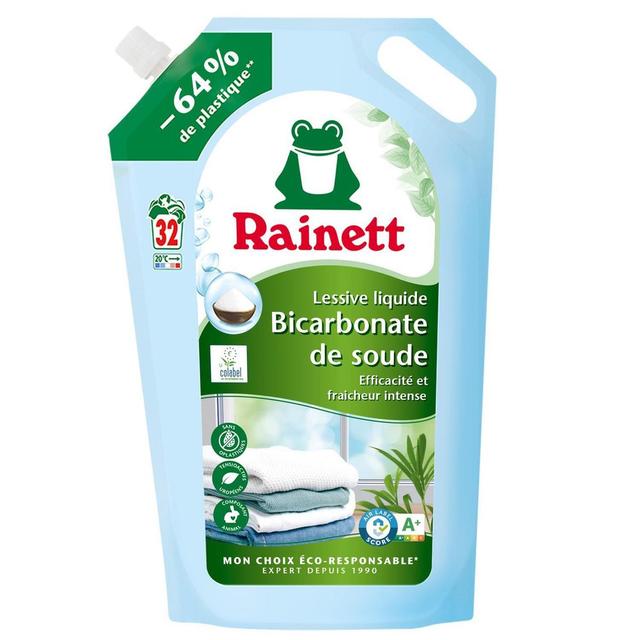 4009175962942 - Rainett - Lessive liquide Bicarbonate Eco-Recharge