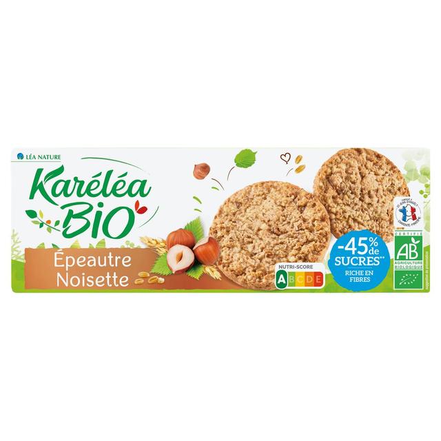 3456300014242 - Karéléa - Sablé Epeautre Noisettes Bio -45% de sucres en moins