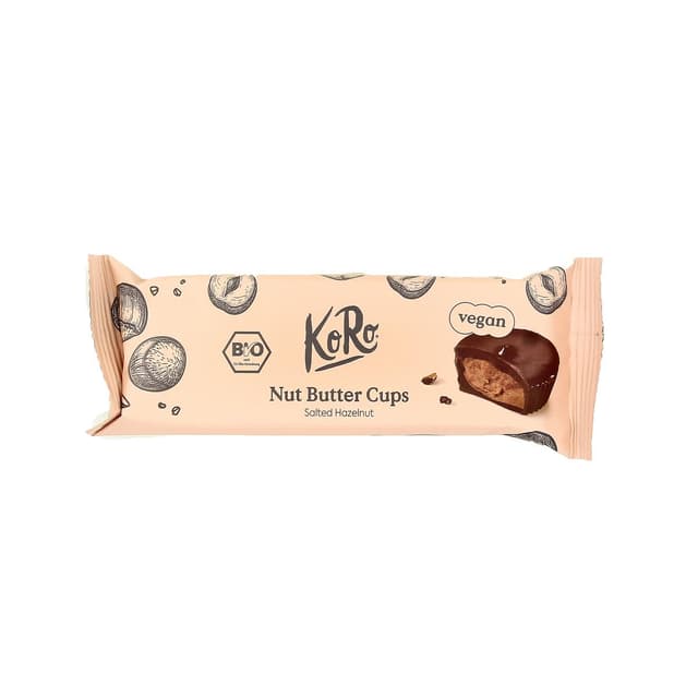 4255582805642 - Koro - Bouchées Nut Butter Cups noisettes salées bio