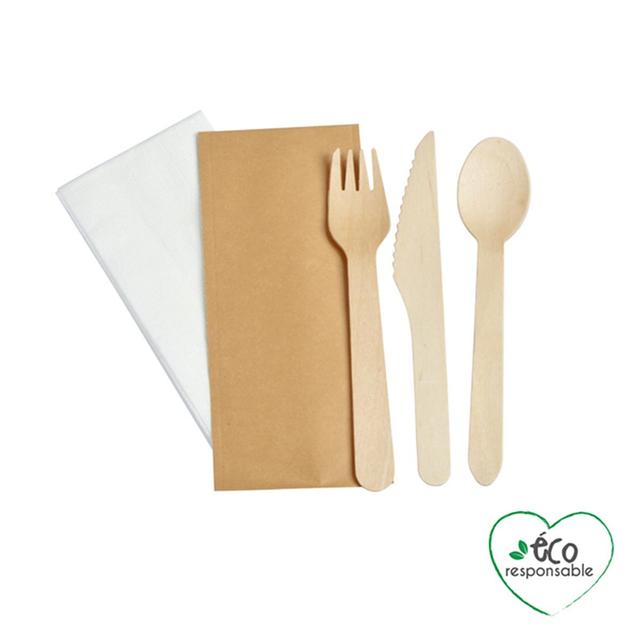 3574380057642 - Homea - Sets individuel de couverts bois
