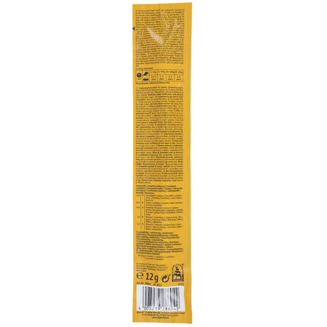 4008239288042 - Vitakraft Beef Stick - Bâtonnet Dinde Low Fat Allégé - Friandise Récompense pour chien