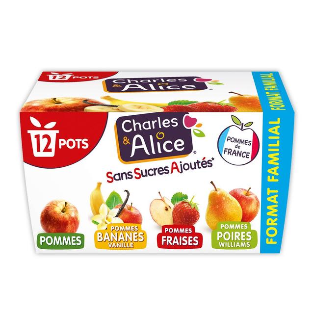 3297760098942 - Charles et Alice - Compotes panachées sans sucre ajouté