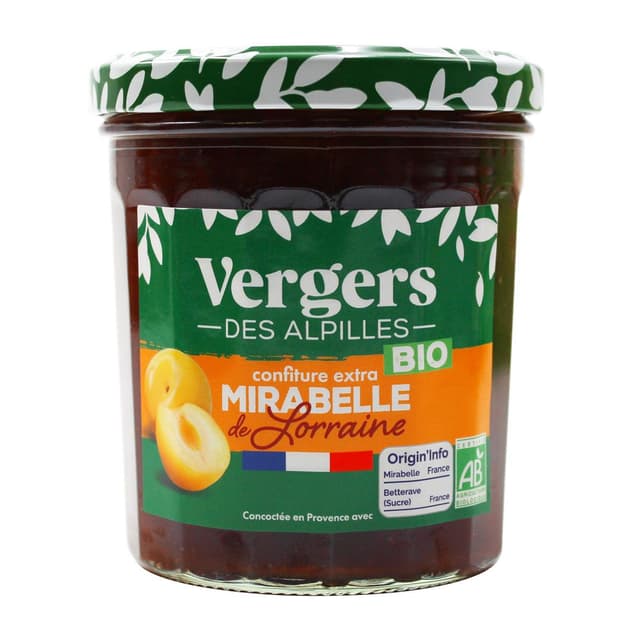 3452200009142 - Vergers des Alpilles - Confiture Extra Mirabelle de Lorraine Bio