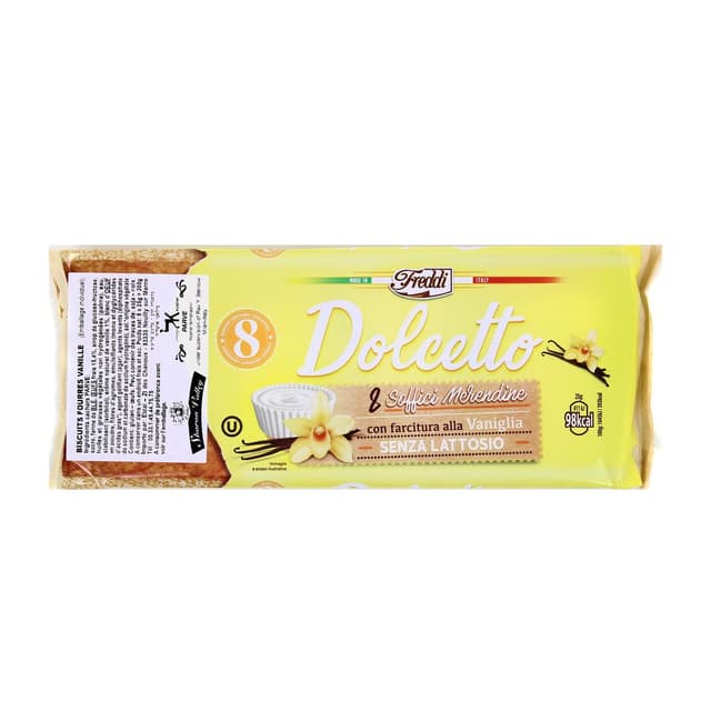 8005380010443 - Freddi - Dolcetto Biscuits fourrés Vanille 