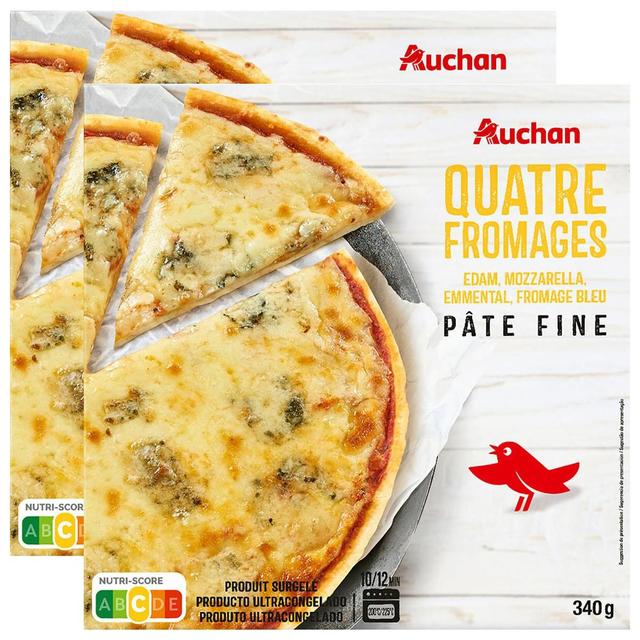 2050000411243 - Auchan - Pizza pâte fine 4 fromages