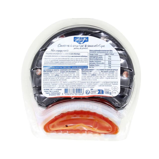 3336374301243 - Delpierre - Crevette couronne sauce Asiatique 