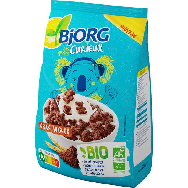 3229820801643 - Bjorg - Les Petits Curieux - Céréales Crack Choco Bio 