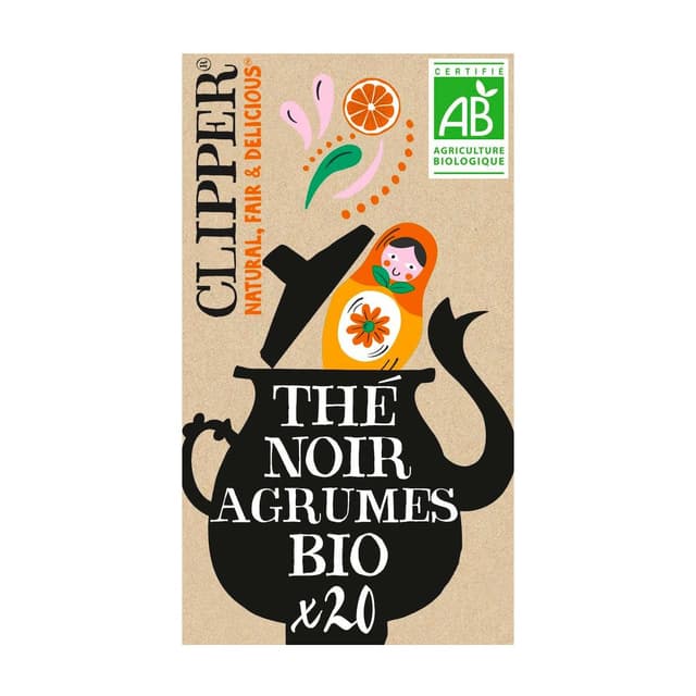 5021991942143 - Clipper - Thé noir aux agrumes Petrouchka bio 