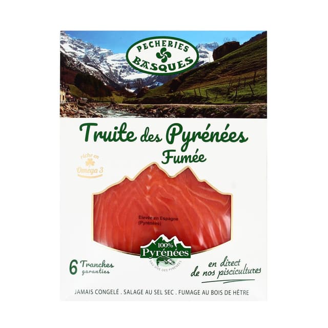 3456700013043 - Pecheries Basques - Truite fumée des Pyrenées, 180g