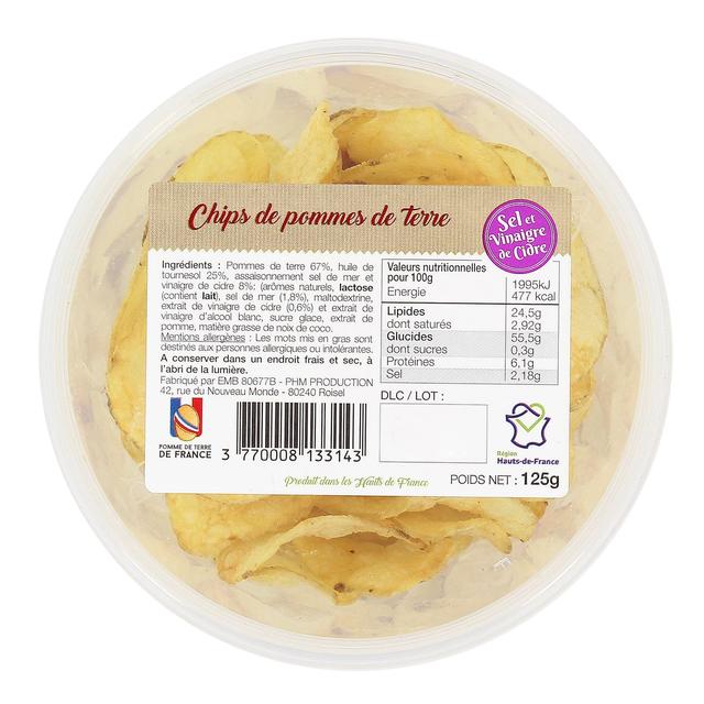 3770008133143 - PHM production - Chips de pomme de terre sel de mer vinaigre de cidre