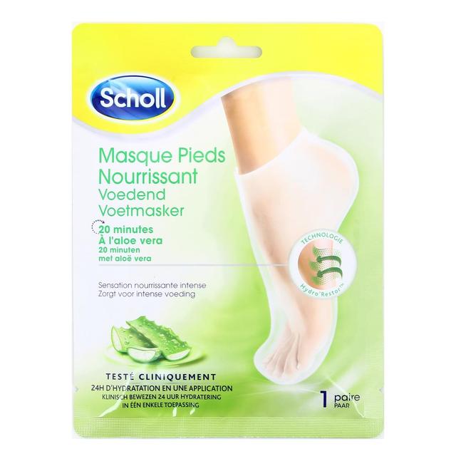 3059948003243 - Scholl - Masque Pieds Nourrissant Aloe Vera 1 paire 